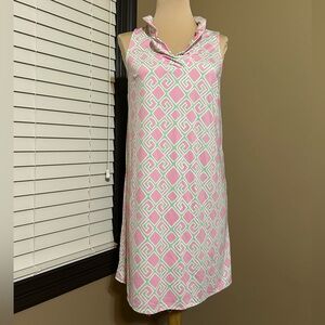 Crown & Ivy Pink and Green Patterned Dress